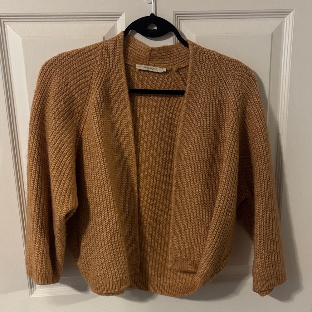 Cozy Open Front Cardigan Sweater - Brown